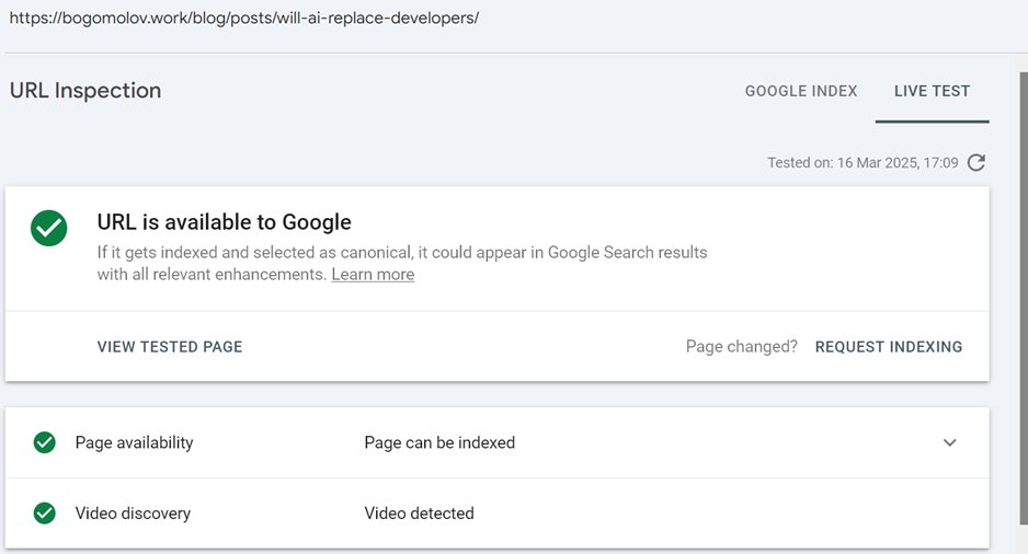 result of testing live